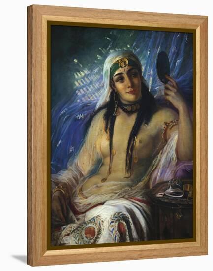 The Odalisque-Anna Maria Elisabeth Jerichau-baumann-Framed Premier Image Canvas