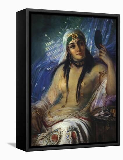 The Odalisque-Anna Maria Elisabeth Jerichau-baumann-Framed Premier Image Canvas