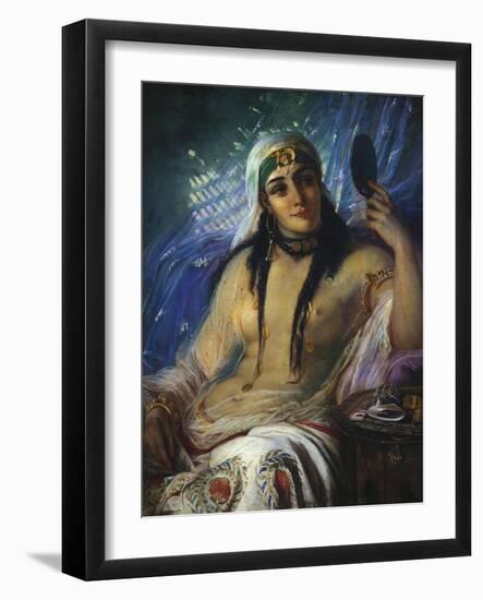 The Odalisque-Anna Maria Elisabeth Jerichau-baumann-Framed Giclee Print