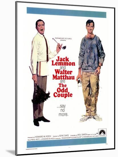 The Odd Couple, 1968-null-Mounted Art Print