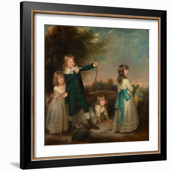 The Oddie Children, 1789-William Beechey-Framed Giclee Print