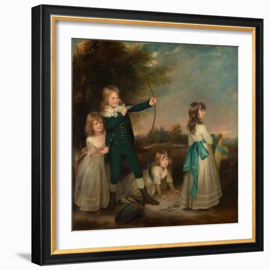 The Oddie Children, 1789-William Beechey-Framed Giclee Print