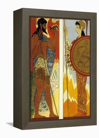 The Odyssey by Homere : the Gods Poseidon and Athena, 1930-1933-null-Framed Stretched Canvas