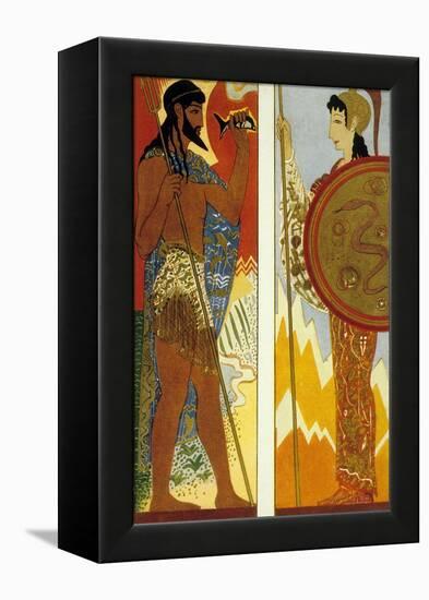 The Odyssey by Homere : the Gods Poseidon and Athena, 1930-1933-null-Framed Stretched Canvas