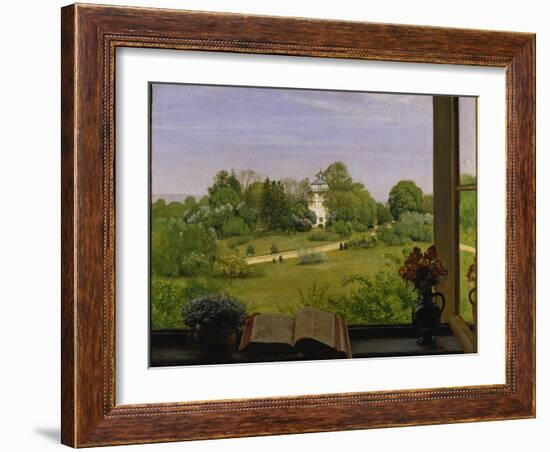 The Oed, View of Holzhausenpark, Frankfurt, 1883-Hans Thoma-Framed Giclee Print