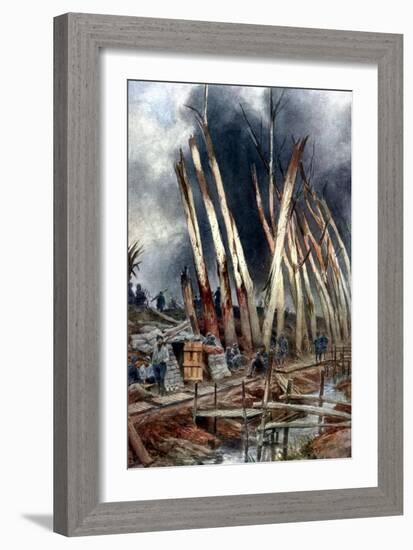 The Offensive at Yser, 1917-Francois Flameng-Framed Giclee Print