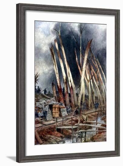 The Offensive at Yser, 1917-Francois Flameng-Framed Giclee Print