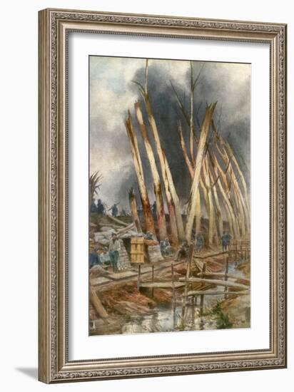 The Offensive of Yser, 1917-Francois Flameng-Framed Giclee Print