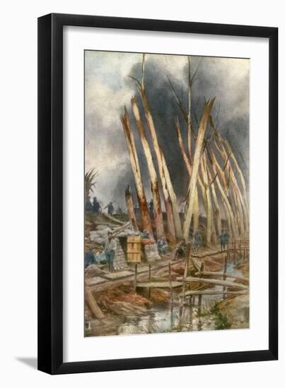 The Offensive of Yser, 1917-Francois Flameng-Framed Giclee Print