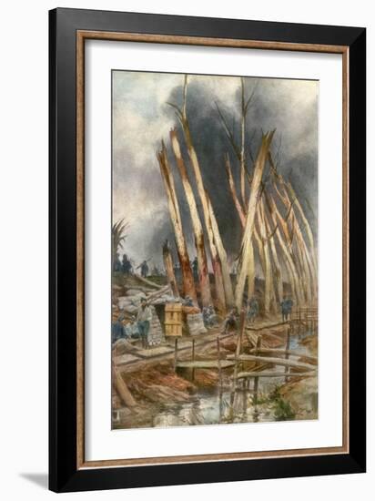 The Offensive of Yser, 1917-Francois Flameng-Framed Giclee Print