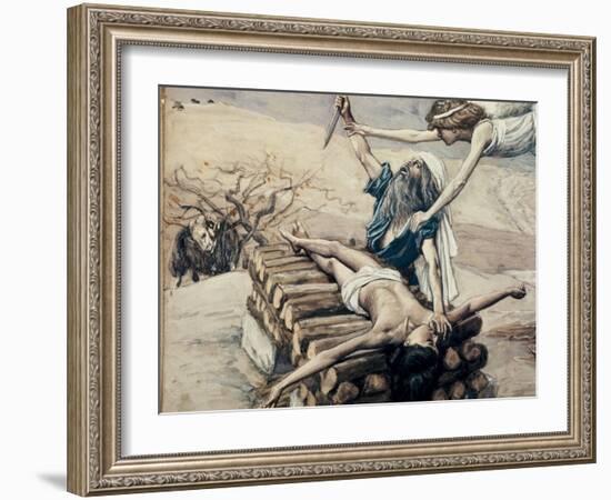 The Offering of Abraham-James Tissot-Framed Giclee Print