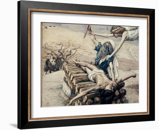 The Offering of Abraham-James Tissot-Framed Giclee Print