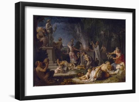 The Offering to Bacchus, 1720-Michel-ange Houasse-Framed Giclee Print