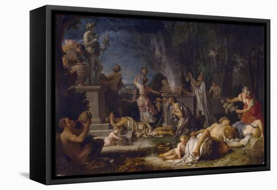 The Offering to Bacchus, 1720-Michel-ange Houasse-Framed Premier Image Canvas