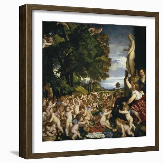 The Offering to Venus, 1518-1519-Titian (Tiziano Vecelli)-Framed Giclee Print