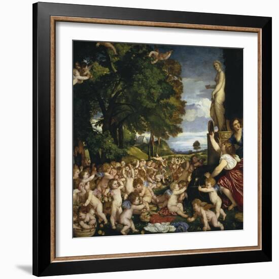 The Offering to Venus, 1518-1519-Titian (Tiziano Vecelli)-Framed Giclee Print