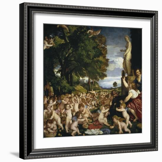 The Offering to Venus, 1518-1519-Titian (Tiziano Vecelli)-Framed Giclee Print