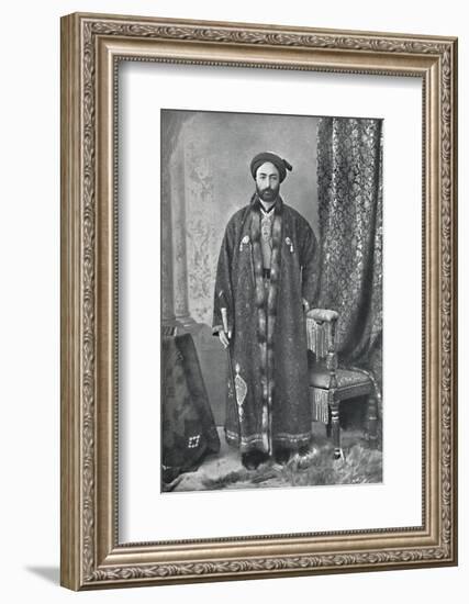 The officer in charge of the holy shrine at Mashhad, Persia, 1902-Unknown-Framed Photographic Print