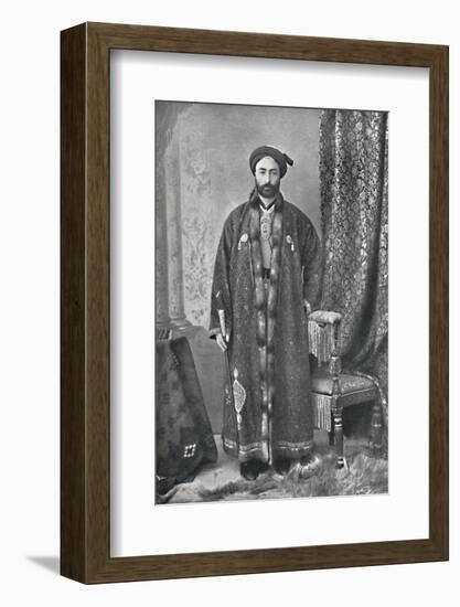 The officer in charge of the holy shrine at Mashhad, Persia, 1902-Unknown-Framed Photographic Print