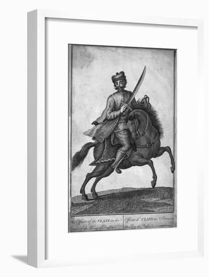 'The Officer of the Ulans in the Service of the King of Prussia', (18th century?)-Unknown-Framed Giclee Print