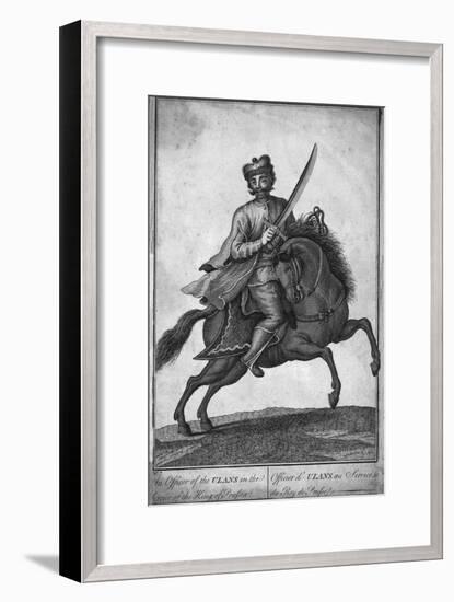 'The Officer of the Ulans in the Service of the King of Prussia', (18th century?)-Unknown-Framed Giclee Print