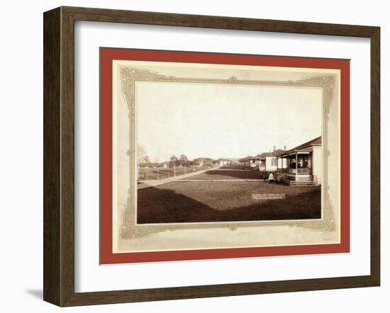 The Officers' Line. Fort Meade, Dak-John C. H. Grabill-Framed Giclee Print