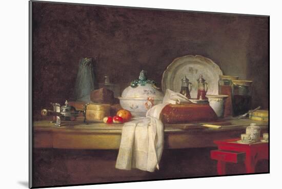 The Officers' Mess or the Remains of a Lunch, 1763-Jean-Baptiste Simeon Chardin-Mounted Giclee Print