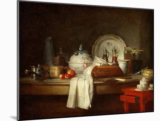 The Officers' Mess or the Remains of a Lunch-Jean-Baptiste Simeon Chardin-Mounted Giclee Print