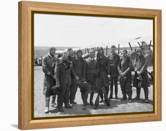 The Officers of a Flight-null-Framed Premier Image Canvas