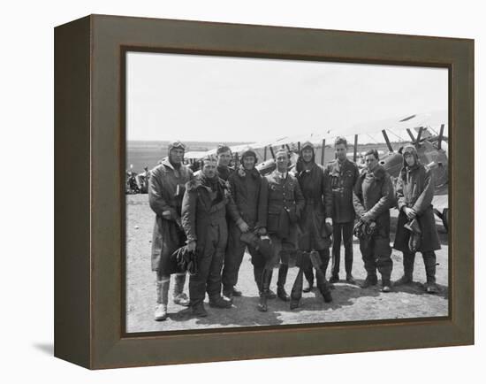 The Officers of a Flight-null-Framed Premier Image Canvas