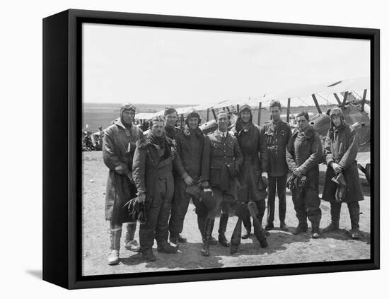 The Officers of a Flight-null-Framed Premier Image Canvas