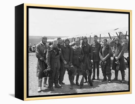 The Officers of a Flight-null-Framed Premier Image Canvas