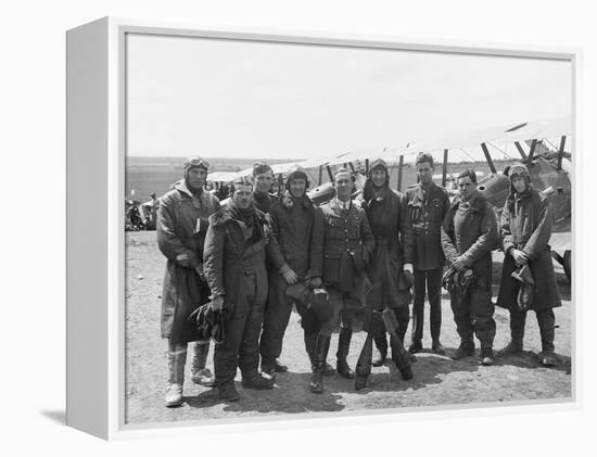 The Officers of a Flight-null-Framed Premier Image Canvas