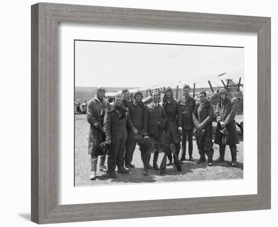 The Officers of a Flight--Framed Photographic Print