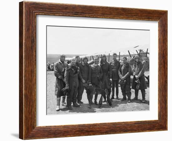 The Officers of a Flight-null-Framed Photographic Print