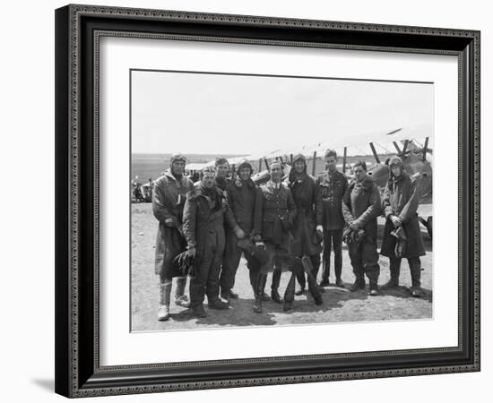 The Officers of a Flight-null-Framed Photographic Print