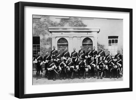 The Officers of the 1st Royal Dragoons, Island Bridge Barracks, Dublin, Ireland, 1896-J & Son Robinson-Framed Giclee Print