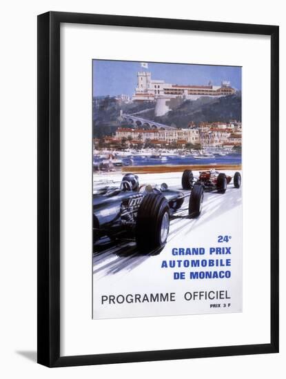 The Official Programme for the 24th Monaco Grand Prix, 1966-Michael Turner-Framed Giclee Print