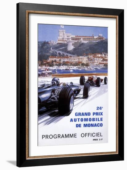 The Official Programme for the 24th Monaco Grand Prix, 1966-Michael Turner-Framed Giclee Print