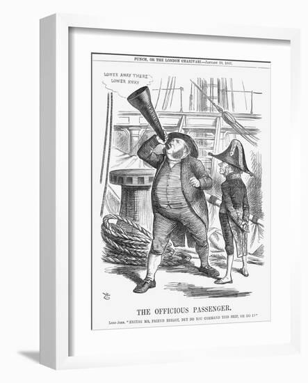 The Officious Passenger, 1866-John Tenniel-Framed Giclee Print