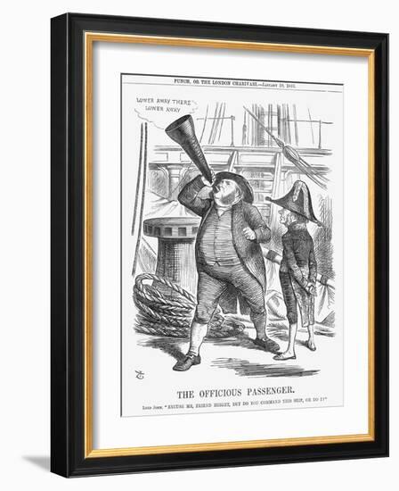 The Officious Passenger, 1866-John Tenniel-Framed Giclee Print