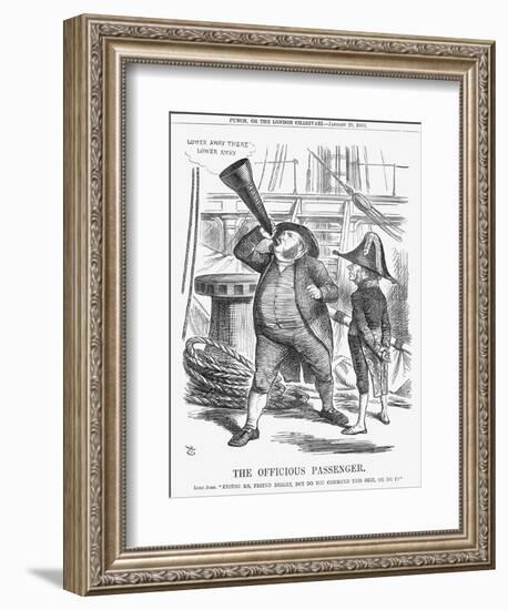 The Officious Passenger, 1866-John Tenniel-Framed Giclee Print