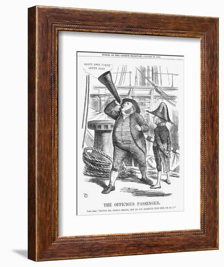 The Officious Passenger, 1866-John Tenniel-Framed Giclee Print