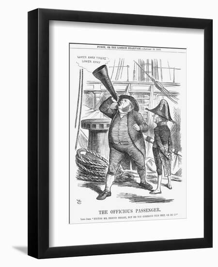 The Officious Passenger, 1866-John Tenniel-Framed Giclee Print