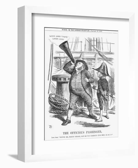 The Officious Passenger, 1866-John Tenniel-Framed Giclee Print