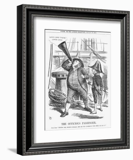 The Officious Passenger, 1866-John Tenniel-Framed Giclee Print