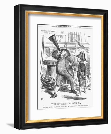 The Officious Passenger, 1866-John Tenniel-Framed Giclee Print