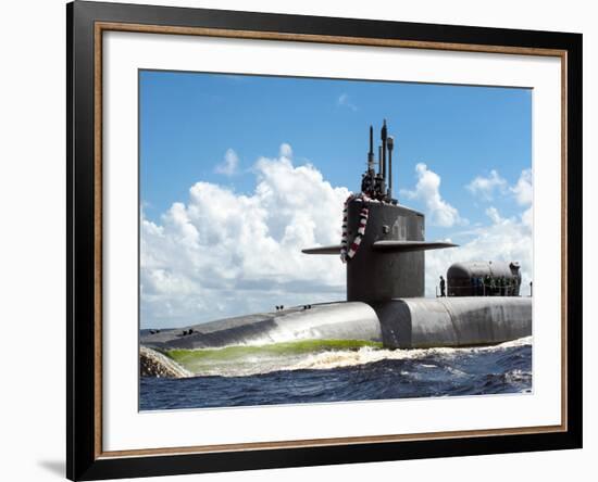 The Ohio-class Guided Missile Submarine USS Georgia-Stocktrek Images-Framed Photographic Print