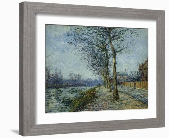 The Oise at Pontoise; L'Oise a Pontoise, 1900-Gustave Loiseau-Framed Giclee Print