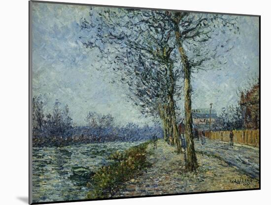 The Oise at Pontoise; L'Oise a Pontoise, 1900-Gustave Loiseau-Mounted Giclee Print